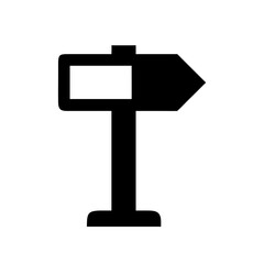 Poster - Directional signpost icon vector illustration for navigation and wayfinding purposes design asset