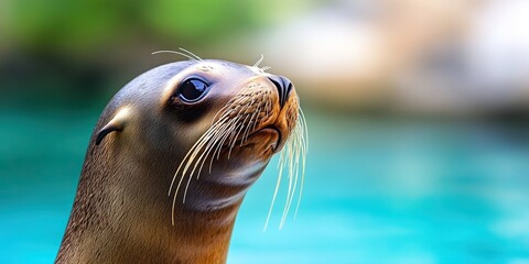 sea lion in the water