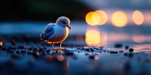 seagull in natural environment