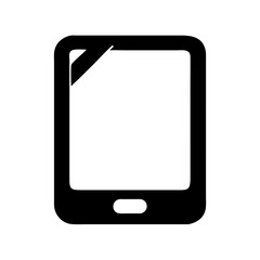 Aufkleber - Download mobile phone vector icon smartphone cellphone device gadget technology isolated design black 90s style