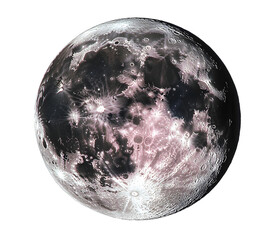 Wall Mural - full moon in png format on a clear background