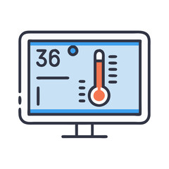Poster - Temperature Monitoring on a Computer Screen in Celsius