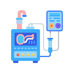 Poster - Colorful Laboratory Equipment Illustration for Scientific Analysis
