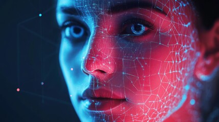 Poster - Digital face scan