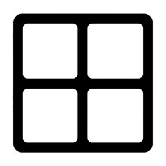 Poster - Restore window icon reflecting minimalistic design principles for user interface applications