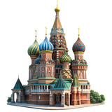 Saint Basils Cathedral Iconic Moscow Landmark Colorful Domes Russian Architecture
