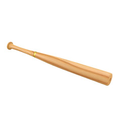 Aufkleber - Baseball Bat 3d Render, Detailed Design. Sport Equipment, Isolated On White Background. Perfect For Graphic Projects, Advertising, And Sporting Goods Presentations. Smooth Finish.