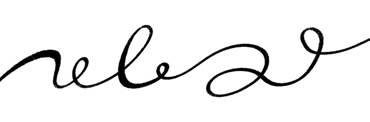 Leinwandbilder - Swoosh, swash underline stroke set. Abstract wavy thin line. Squiggle elements. Vector isolated illustration