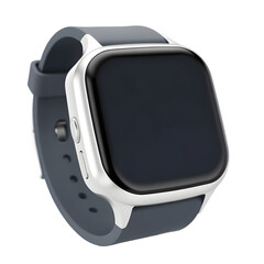 Poster - High-tech Smartwatch Display. Isolated Digital Timepiece, Perfect For Technology Concepts. Modern Wearable Device, A Sleek Design For Active Lifestyles. Innovative Gadget, Showcasing Connectivity.