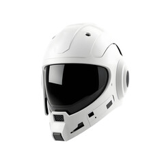 Poster - Futuristic Helmet Design, A Sleek Sci-fi Concept. Isolated 3d Render Showcasing Advanced Technology, With A Modern Aesthetic. Suitable For Various Projects.