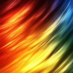 Poster - Vibrant diagonal streaks of red, orange, yellow, green, and blue