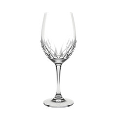 Poster - Elegant Crystal juice Glass Presentation, Clear And Refined Detail, Perfect For Beverage Imagery. A Beautiful, Isolated Object On White. Ideal For Websites And Ads, Stock Photo Ready.