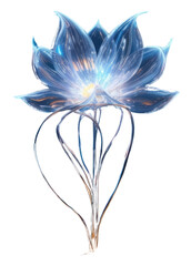Wall Mural - png bioluminescent flower outdoors glowing nature.