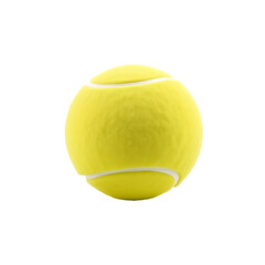 Aufkleber - Tennis Ball 3d Render, Fuzzy Yellow Surface, Isolated Object. Sports Equipment Still Life, Single Ball Detail. Clean Product Shot, Suitable For Sport Websites, Advertisements And Educational Material.
