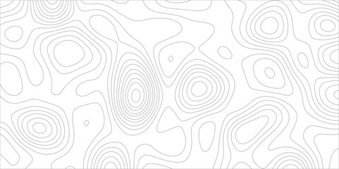 Poster - Abstract background with topographic map white background. The stylized height of the topographic map contour in black lines. gradient multicolor wave curve lines banner background design.