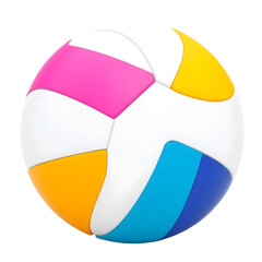Aufkleber - Water Polo Ball 3d Render, A Vibrant Sports Object, Perfect For Athletic Visuals And Promoting Healthy Activity. Use This Isolated Ball In Your Design. Great For Water Sports Designs.