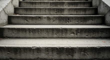 Poster - Concrete Steps Leading Upward in an Outdoor Urban Environment