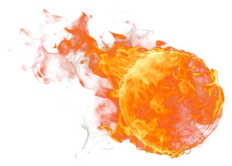 Wall Mural - png fire ball bonfire black black background.