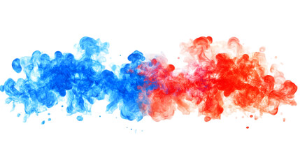 Fototapete - Abstract Illustration Of Colorful Paint Smoke Element On Transparent Background