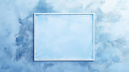 Poster - Abstract art frame against a soft blue background digital artwork minimalist design calm environment centered view visual concept