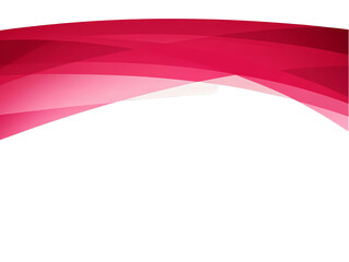 Fototapete - Abstract Red Wave Design On Black Background Digital Illustration