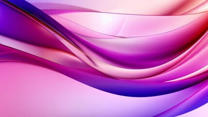 Poster - colorful abstract waves dynamic fluid background in pink and purple, evoking movement and energy wit
