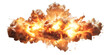 © HENRYF - Explosive Blast Illustration with Fiery Orange and Yellow Elements Isolated on Black