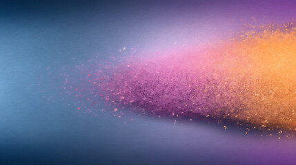 Poster - Noise texture grainy background, orange purple magenta yellow black abstract glowing color gradient shape, dark retro banner poster header backdrop design