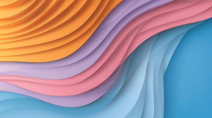 Poster - Orange blue purple color flow abstract background grainy texture effect web banner header poster design