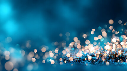 Poster - White teal blue black blurred abstract gradient on dark grainy background glowing light header poster banner backdrop