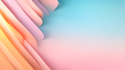 Poster - Light grainy background pink blue yellow retro summer noise texture pastel abstract gradient wide banner header backdrop