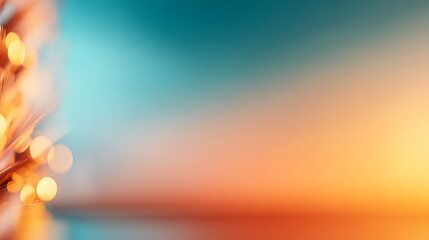 Poster - Grainy gradient background teal orange white yellow glowing light noise texture banner poster backdrop design