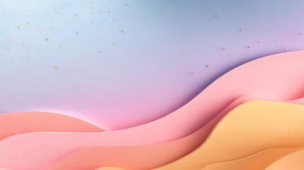 Poster - Pink purple yellow grainy gradient background, soft noise texture effect banner design