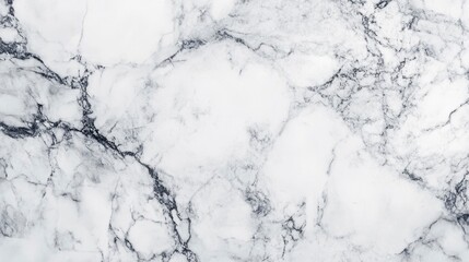 Poster - Close-up of white marble texture with gray veining.