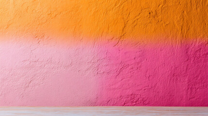 Poster - Pink yellow grainy gradient textured background, pastel colors, wide banner, copy space