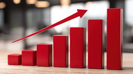 Poster - Red bar chart illustrating consumer inflation trends and rising prices impacting household economies in 2023