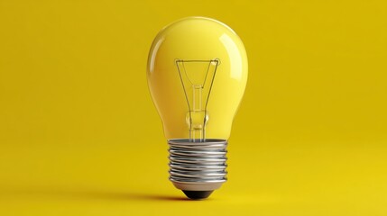 Poster - Bright light bulb set against a yellow background representing concepts of creativity and arts funding opportunities