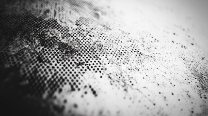 Aufkleber - Abstract black and white grunge texture with perforated metal surface.