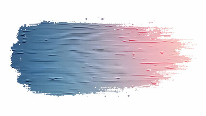 Poster - Abstract Brush Stroke with Gradient Color, Isolated on White, Ideal for Artistic Overlays and Design Elements, Represents Creativity and Modern Artistic Techniques