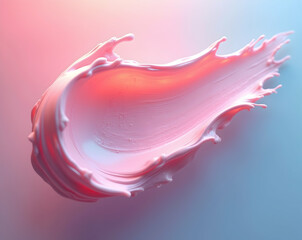 Poster - abstract fluid art with soft, blended colors, a gentle glow, and blurred edges, creating a serene an