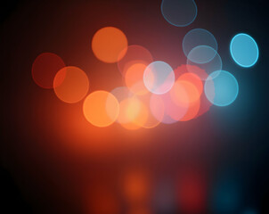 Poster - Abstract glowing light spots with blurred edges, creating a dreamy and ethereal ambiance evoking a sense of wonder and tranquility in the digital realm