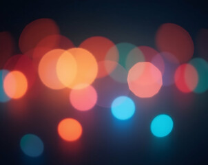 Poster - Abstract macro photograph featuring softly blurred prism lights and a gentle gradient, creating an ethereal and dreamlike bokeh effect with vibrant colors