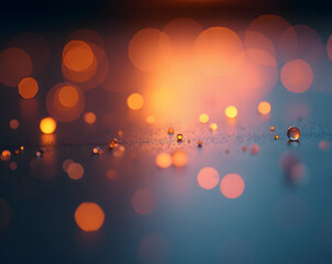 Poster - Abstract Macro Photography Showcasing Reflected Light Spots with Soft Gradient Hues, Creating a Dreamy and Ethereal Visual Experience