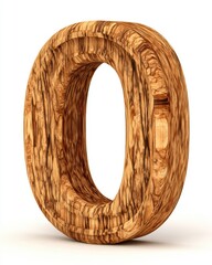 Poster - Wooden Circular Sculptural Element Artistic Expression Carved Texture Natural Light Background Modern Artwork