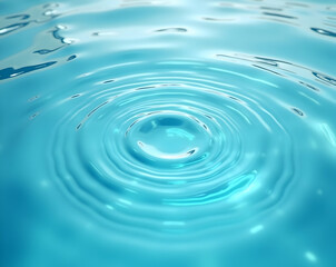 Aufkleber - Captivating Close-Up of Water Ripples, A Mesmerizing Display of Fluid Dynamics and Light Interaction, Evoking Tranquility and Reflecting the Beauty of Natural Phenomena