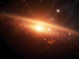 Poster - Captivating interstellar shimmer with a radiant glow and softly blurred edges, evoking the vastness and mystery of the cosmos, perfect for adding depth and wonder