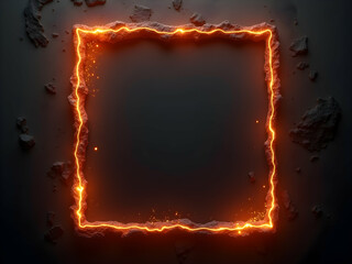 Poster - Captivating Realistic Burnt Edge Frame for Dynamic Graphic Blending and Enhanced Visual Appeal, Designed for Versatile Creative Projects
