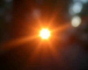 Poster - Cinematic Flare with a Glowing Center and Blurred Edges, An Abstract Depiction of Light and Motion, Ideal for Visual Effects and Creative Compositions