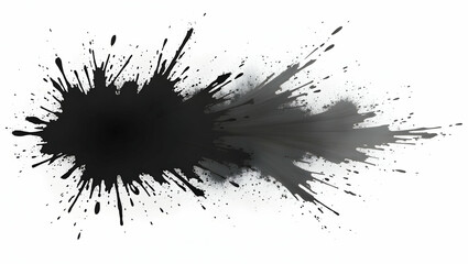 Poster - Dramatic splatter effect for graphic design and artistic purposes, a visually compelling abstract element, ideal for creative projects and expressive backgrounds