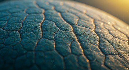 Aufkleber - A close up of a rock with a blue and green texture